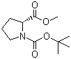 structure of CAS# 73323-65-6, Boc-D-Proline methyl ester;N-tert-Butoxycarbonyl-D-Proline methyl ester