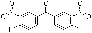 3,3'-二硝基-4,4'-二氟二苯甲酮分子结构 (CAS 73329-64-3)