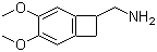 4,5-二甲氧基-1-(氨基甲基)苯并环丁烷分子结构 (CAS 73344-75-9)