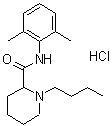 Bupivacaine Hydrochloride molecular structure (CAS 73360-54-0)