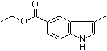 Ethyl 3-Methyl-1H-indole-5-carboxylate molecular structure (CAS 73396-90-4)