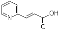 structure of CAS# 7340-22-9, (E)-3-(Pyridin-2-yl)acrylic acid;(2E)-3-(pyridin-2-yl)prop-2-enoic acid; 2-Pyridylacrylic acid; 3-(Pyridin-2-yl)acrylic acid