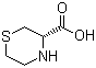 (S)-3-硫代吗啉甲酸分子结构 (CAS 73401-53-3)