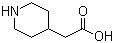 Piperidine-4-ylacetic acid molecular structure (CAS 73415-84-6)