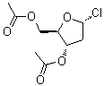 2-Deoxy-alpha-D-erythro-pentofuranosyl chloride diacetate molecular structure (CAS 73446-73-8)