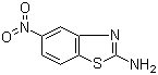 结构式 CAS# 73458-39-6, 2-氨基-5-硝基苯并噻唑