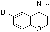6-Bromo-3,4-dihydro-2H-1-benzopyran-4-amine molecular structure (CAS 735248-42-7)