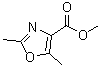 2,5-Dimethyl-4-oxazolecarboxylic acid methyl ester molecular structure (CAS 73537-07-2)