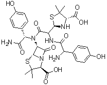 阿莫西林二聚体分子结构 (CAS 73590-06-4)
