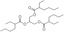 三异辛酸甘油酯分子结构 (CAS 7360-38-5)