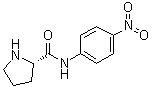L-脯氨酰对硝基苯胺分子结构 (CAS 7369-91-7)