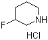 3-Fluoropiperidine hydrochloride molecular structure (CAS 737000-77-0)