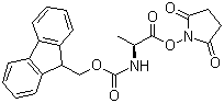 Fmoc-L-alanine succinimidyl ester molecular structure (CAS 73724-40-0)