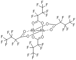 Tetrakis(heptafluorobutyrate)dirhodium molecular structure (CAS 73755-28-9)