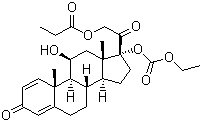 Prednicarbate molecular structure (CAS 73771-04-7)