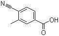 结构式 CAS# 73831-13-7, 4-氰基-3-甲基苯甲酸