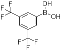 3,5-双(三氟甲基)苯硼酸分子结构 (CAS 73852-19-4)