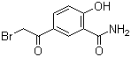 structure of CAS# 73866-23-6, 5-Bromoacetyl salicylamide;5-(Bromoacetyl)salicylamide