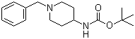 1-苄基-4-(叔丁氧羰基氨基)哌啶分子结构 (CAS 73889-19-7)