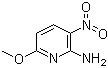 2-氨基-3-硝基-6-甲氧基吡啶分子结构 (CAS 73896-36-3)