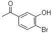 structure of CAS# 73898-22-3, 1-(4-Bromo-3-hydroxyphenyl)ethanone