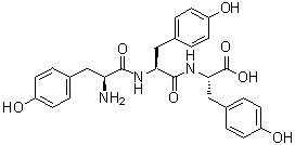 结构式 CAS# 7390-78-5, L-酪氨酰-L-酪氨酰-L-酪氨酸