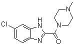 (6-Chloro-1H-benzimidazol-2-yl)(4-methyl-1-piperazinyl)methanone molecular structure (CAS 73903-17-0)
