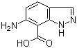 6-Amino-1H-indazole-7-carboxylic acid molecular structure (CAS 73907-95-6)