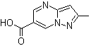 2-Methyl-pyrazolo[1,5-a]pyrimidine-6-carboxylic acid molecular structure (CAS 739364-95-5)