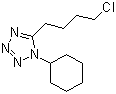 5-(4-Chlorobutyl)-1-cyclohexanyl tetrazole molecular structure (CAS 73963-42-5)