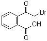 structure of CAS# 7399-67-9, 2-Bromo-1-(2-carboxyphenyl)ethanone;2-(2-Bromoacetyl)benzoic acid