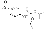 O,O-二异丙基-O-(4-(甲基亚磺酰基)苯基)硫代磷酸酯分子结构 (CAS 74-60-2)