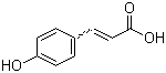 structure of CAS# 7400-08-0, 4-Hydroxycinnamic acid;3-(4-Hydroxyphenyl)acrylic acid; p-Hydroxy-cinnamic acid