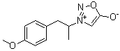 5-Hydroxy-3-[2-(4-methoxyphenyl)-1-methylethyl]-1,2,3-oxadiazolium inner salt molecular structure (CAS 7401-62-9)
