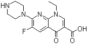 structure of CAS# 74011-58-8, Enoxacin;1-Ethyl-6-fluoro-1,4-dihydro-4-oxo-7-(1-piperazinyl)-1,8-naphthyridine-3-carboxylic acid