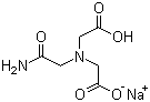 N-(2-乙酰胺基)-2-亚氨基二乙酸单钠盐分子结构 (CAS 7415-22-7)