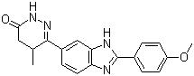 结构式 CAS# 74150-27-9, 匹莫苯; 匹莫苯丹; 6-[2-(4-甲氧基苯基)-1H-苯并咪唑-5-基]-5-甲基-4,5-二氢-3(2H)-哒嗪酮