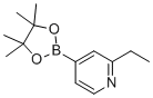 2-Ethyl-4-(4,4,5,5-tetramethyl-1,3,2-dioxaborolan-2-yl)pyridine molecular structure (CAS 741709-60-4)