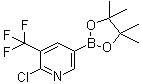 2-Chloro-3-(trifluoromethyl)pyridine-5-boronic acid pinacol ester molecular structure (CAS 741709-67-1)