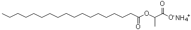 Octadecanoic acid 1-carboxyethyl ester ammonium salt molecular structure (CAS 74173-78-7)