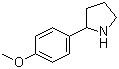 2-(4-甲氧基苯基)吡咯烷分子结构 (CAS 74190-66-2)