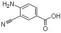 4-氨基-3-氰基苯甲酸分子结构 (CAS 74192-47-5)