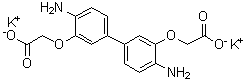 2,2'-[(4,4'-Diamino[1,1'-biphenyl]-3,3'-diyl)bis(oxy)]bisacetic acid dipotassium salt molecular structure (CAS 74220-10-3)