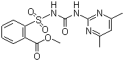 结构式 CAS# 74222-97-2, 甲嘧磺隆