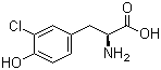 structure of CAS# 7423-93-0, 3-Chloro-L-tyrosine;3-Chloro-4-hydroxy-L-phenylalanine