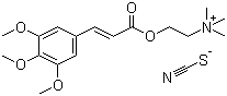 芥子碱硫氰酸盐分子结构 (CAS 7431-77-8)
