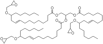 12-(缩水甘油氧基)油酸甘油三酯分子结构 (CAS 74398-71-3)