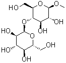 structure of CAS# 744-05-8, Methyl 4-O-alpha-D-glucopyranosyl-beta-D-glucopyranoside;Methyl beta-D-maltoside; Methyl beta-maltoside; NSC 231821