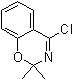structure of CAS# 74405-07-5, 4-Chloro-2,2-dimethyl-2H-1,3-benzoxazine