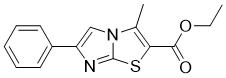 乙基3-甲基-6-苯基咪唑并[2,1-b][1,3]噻唑-2-羧酸酯分子结构 (CAS 74416-91-4)